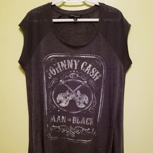 Johnny Cash sharkbite graphic tee XL